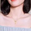 Bow tassel necklace female niche design high-end pendant simple versatile temperament collarbone chain for girlfriend