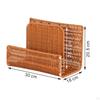 Bookend Desk Bookshelf Display Stand Book Shelf Decorative Woven Magazine Rack Organizer for Office