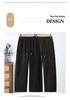 LANGSHA Women's Plus Size High-Waist Straight-Leg Pants