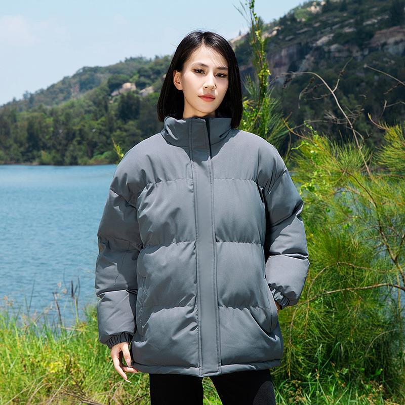 Autumn and Winter New Couple Cotton-padded Clothes Men's Stand-up Collar Bread Clothes Thickened Cotton-padded Jackets Student Cotton-padded Jackets