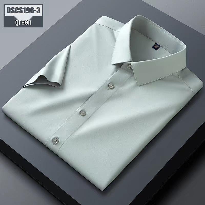 Men's High-End Mulberry Silk Long-Sleeve Casual Shirt - Autumn Tencel Drape, Non-Iron