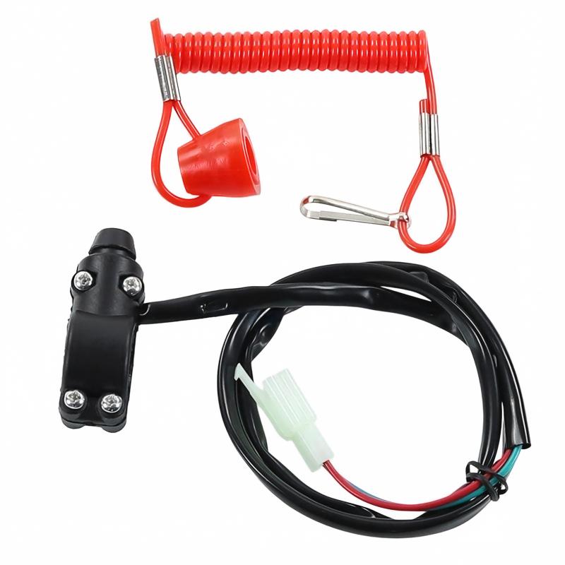 Universal Motorcycle Atv Boat Outboard Engine Motor Kill Stop Switch Safety Tether Lanyard For Motorcycles Atv