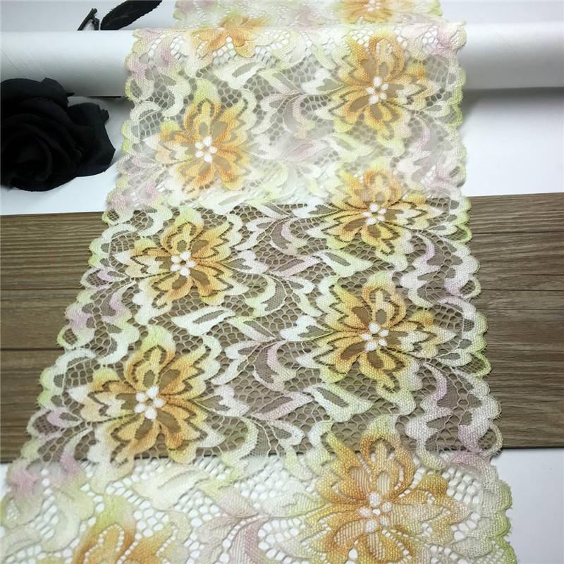 Multicolor Floral Elastic Stretchy Spandex Mesh Lace Fabric for Lingerie, Bra, Underwear, Garment, Sewing & Crafting