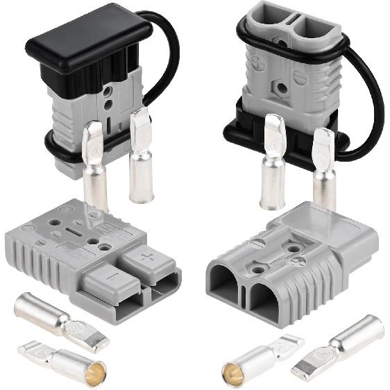 Разъем battery cable connector на 175А для кабеля сечением 1/0-4 AWG, совместимый с автомобильным лебедкой, прицепом, подъемным механизмом, стартовым кабелем, комплектом для восстановления, электрический