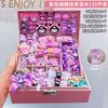 Kids Hair Accessories Set Gift Box Girls Birthday Party Princess Style Hairpins Rubber Bands Headbands