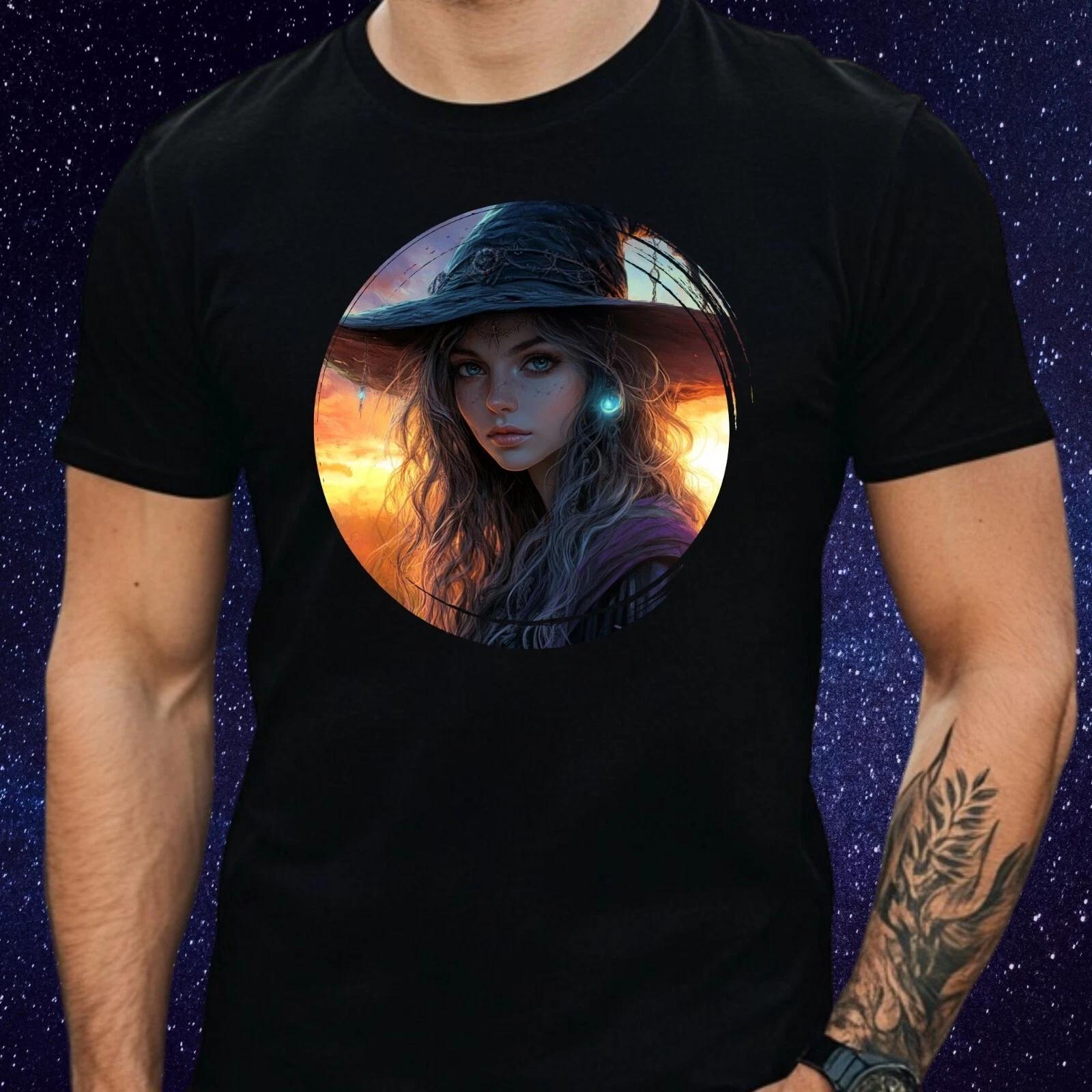 T-Shirt Herren Hexe Motiv Baumwolle Größe S bis 5XL S
