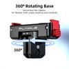 Flymile Magnetic Mount Adapter for DJI OSMO 360 Action 5 Pro 4 Camera Metal Quick Release Base Rotatable Bracket With 1/4" Hole