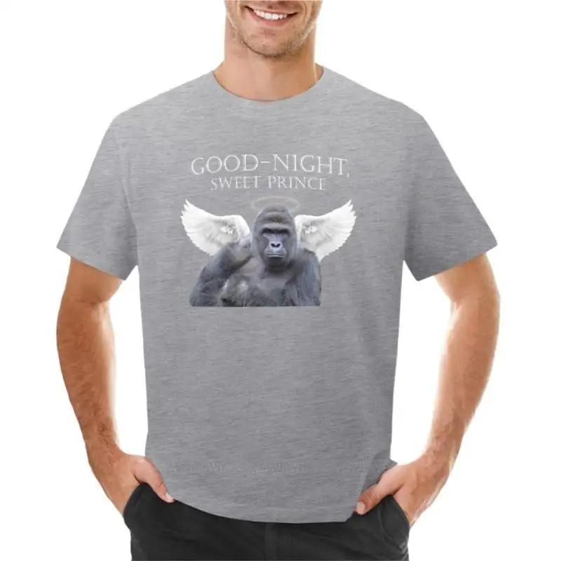 Cotton Men T-shirt Good-Night, Sweet Harambe T-Shirt Funny T Shirt Blank Tee Shirt Mens Workounew Black Tshirt for Boys