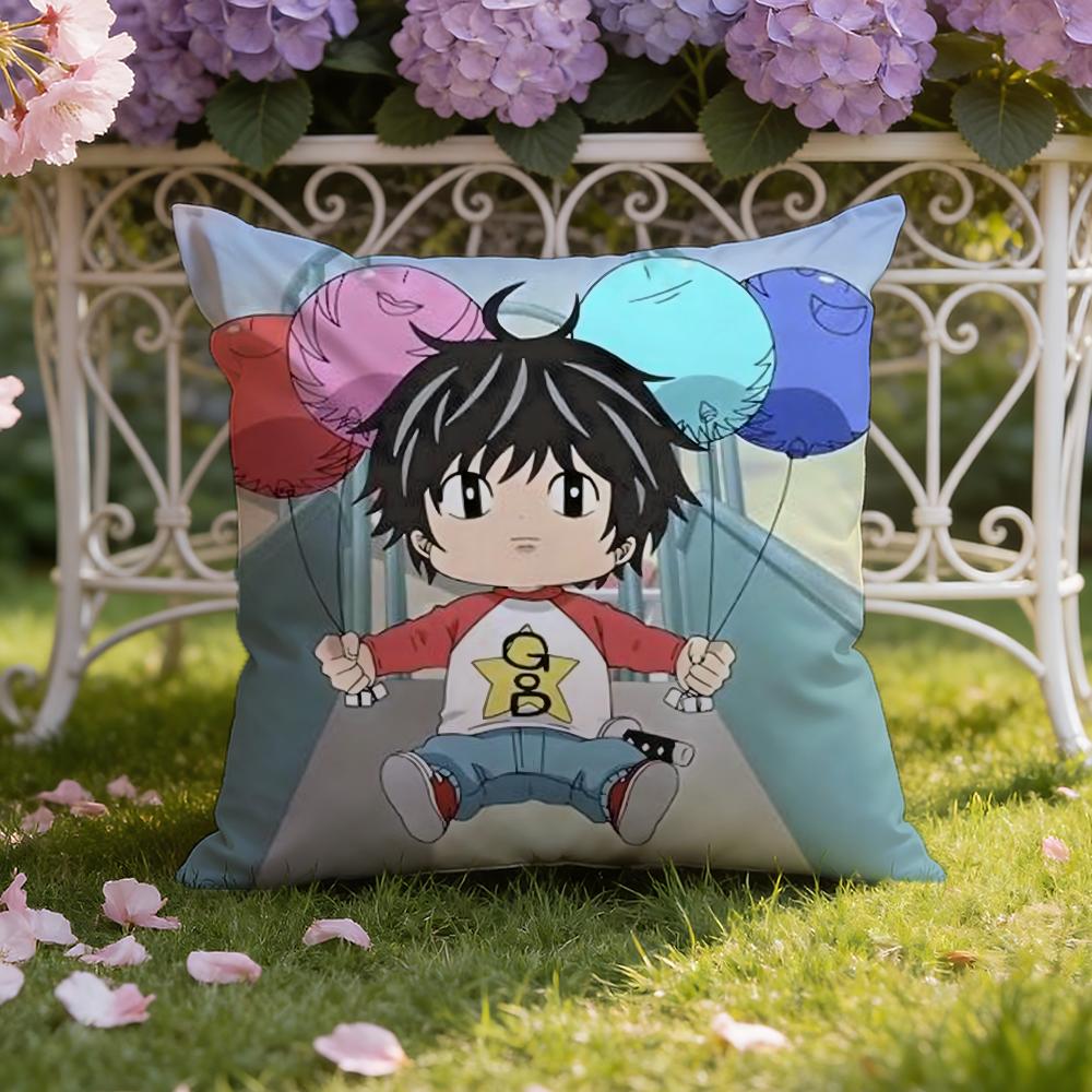K-Kotaro Lives Alone Cushion Cover Home & Car Dual-Scene Pillow Cover: Reversible for Premium Comfort