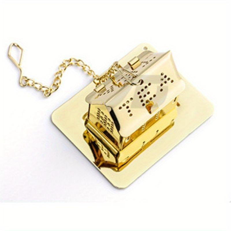 

Creative Tools Tea Drain 304 Stainless Steel Tea Ball Golden Tea Brewing Tools Tea Strainer House Shape Tea Drain жёлтый