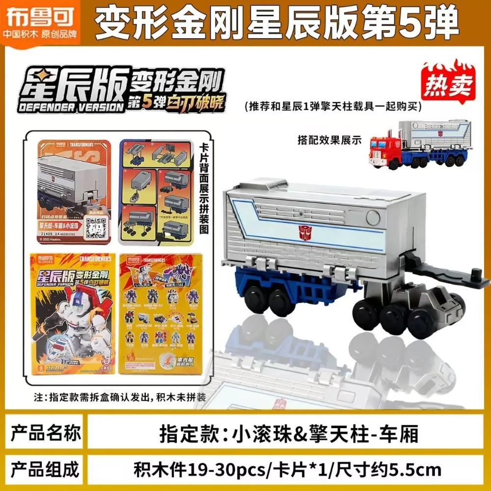 New Arrival Blokees Transformers Defender Version 5 Galvatron Jetfire Optimus Prime Reflector Assembly Model Toy Blind Box Gift