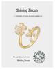 Elegant Gold-Plated Adjustable Wheat Ear Open Ring