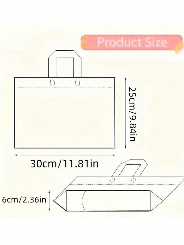 10pcs Flower Pattern Thank You Gift Bag, Clothing Bag, Party Gift Bag, Durable Plastic Craft Bag, Thickened Shopping Bag, Home S