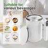 Automatic Magnetic Stirring Coffee Mug 14 Oz Stainless Steel Thermal Cup with Temp Display USB Charge Portable Self Mixing Cups