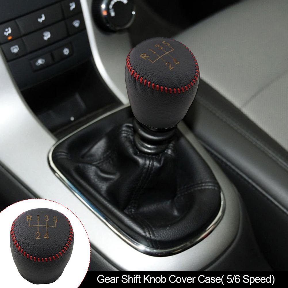 Leder 5 6 Geschwindigkeit MT Auto Getriebe Shift Halsbänder für Chevrolet Cruze Limousine Fließheck 2009-2016 Schaltknauf Handbremse abdeckung FR
