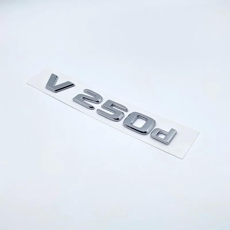3D Letters V250d V300d NIGHT EDITION ABS Emblem for Mercedes Benz V Class W447 Car Fender Badge Trunk Nameplate Logo Sticker IX6