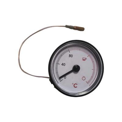 Professional Coffee Temperature Gauge Stainless Steel Temperature Gauge with Coil for Espresso Coffee Machine Accessories