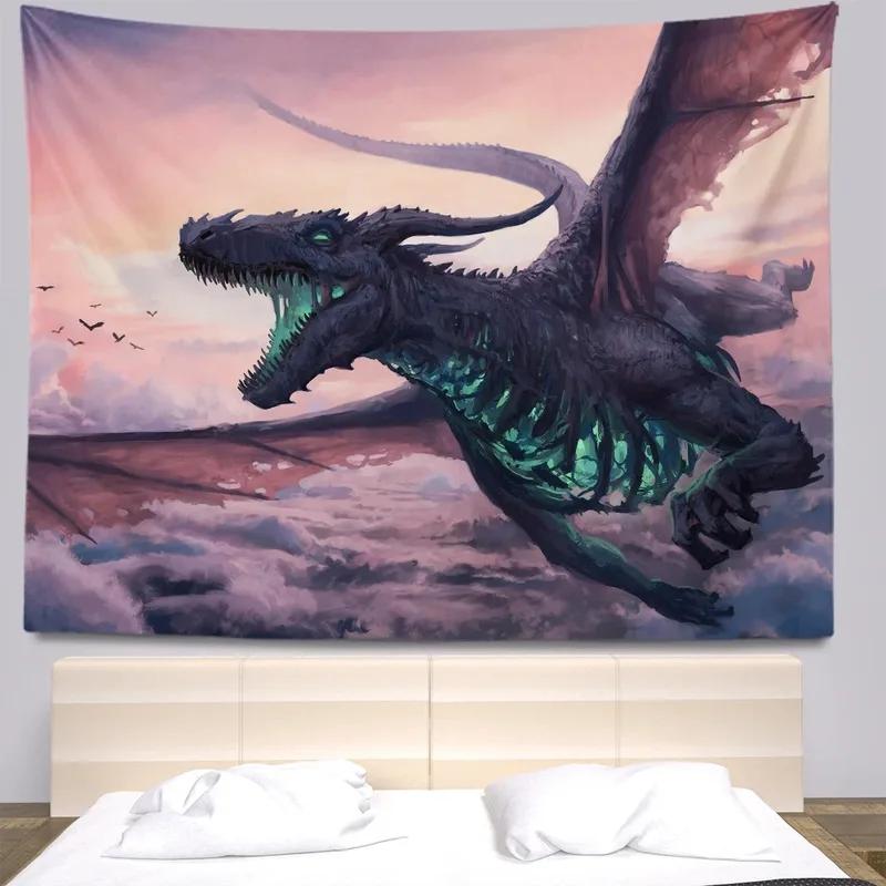 Fierce Dragon Hanging Cloth Office Living Room Tapestry Home Wall Decoration Tapestry
