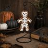 Gingerbread Skeleton Ornament Man Hanging Ornaments Halloween Resin Decorations Creative Decor Pendant for Christmas Tree Wall Door Party