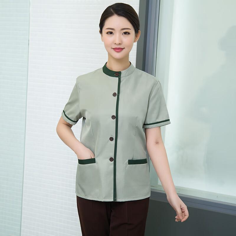 Women's Short Sleeve Cleaning Work Uniform Set