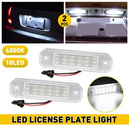 AUXITO License Plate Light 18LED Tag 6000K for 1992-2000 Lamp Civic Honda 2PCS