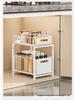 Double-Layer Pull-Out Basket Storage Rack for Under-Counter Bathroom and Kitchen