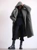 Women's Long Plush Warm Faux Fur Hooded Teddy Jacket Coat Plus Size Overcoat Outerwears