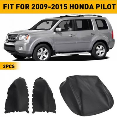 3X Center Console& Front Rear Door Panels Armrest Cover For 09-15 Honda Pilot R