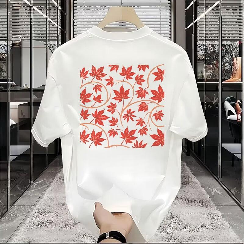 Trendy Floral Pattern T Shirts For Men Summer Fashion Streetwear 3D Printed Hip Hop Tshirts Cool Oversized Breathable Tees Tops
