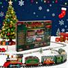 New Electric Train Set Mini Santa Claus Rail Car Toy Creative Christmas Tree Decoration Train Kids Toy Christmas Gift