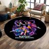 KPOP Demon Hunters Anime Style Carpet Print Round Rug, Living Room, Bedroom, Playroom Carpet, Non Slip Floor Mat, Gift