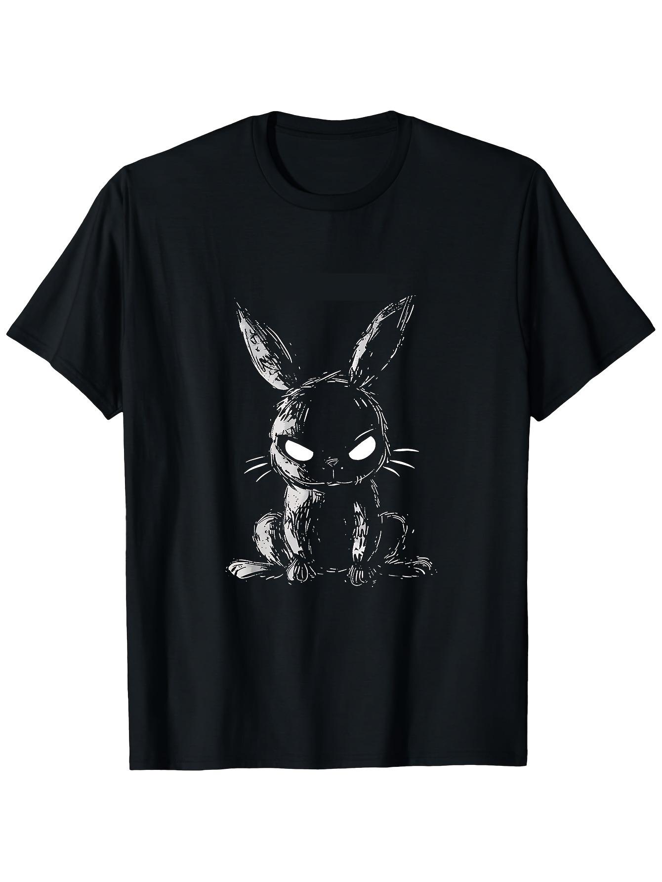 T-Shirt y2k & Gothic Grunge Evil Black/White XL