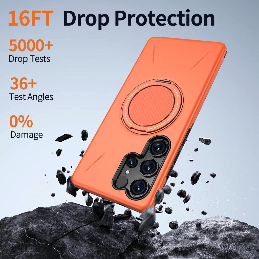 Invisible Samsung S25 Ultra Magnetic Phone Case for S24FE/S23, Compatible with A55/A14 Models