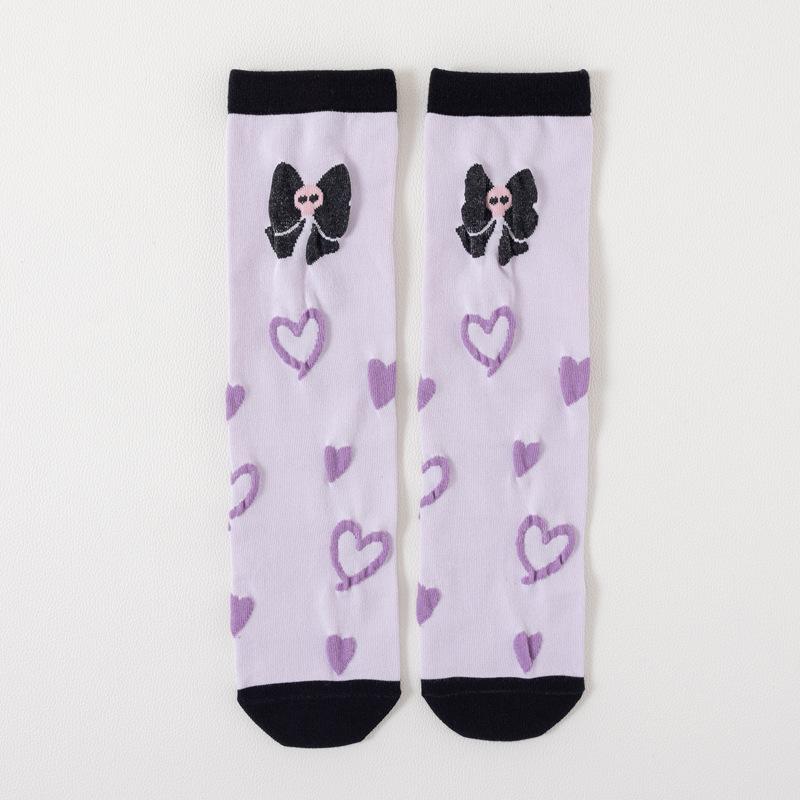 Детские хлопковые носки до середины икры с рисунком Куроми – Японские длинные носки Over-the-calf