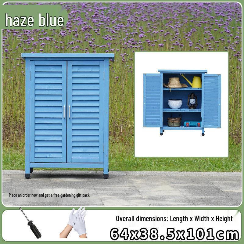 Outdoor Anti-Corrosion Sunscreen Storage Cabinet for Garden and Courtyard