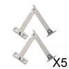 5x 2 Pieces Lid Support Hinges Kitchen Cupboard Hinge Metal Brackets Cabinet Door