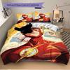 3pcs Flash Superhero Cover Set,Soft Comfortable Duvet Cover,Guest Room (1*Duvet Cover + 2*Pillowcases, Without Core) Yy251024056