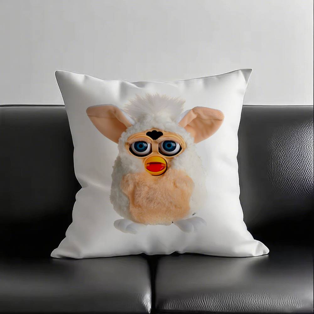 1pc Furby I Eat Kids Pillow Case Square Bedroom Sofa Leisure Comfort Cushion Car Living Room Home Decoration