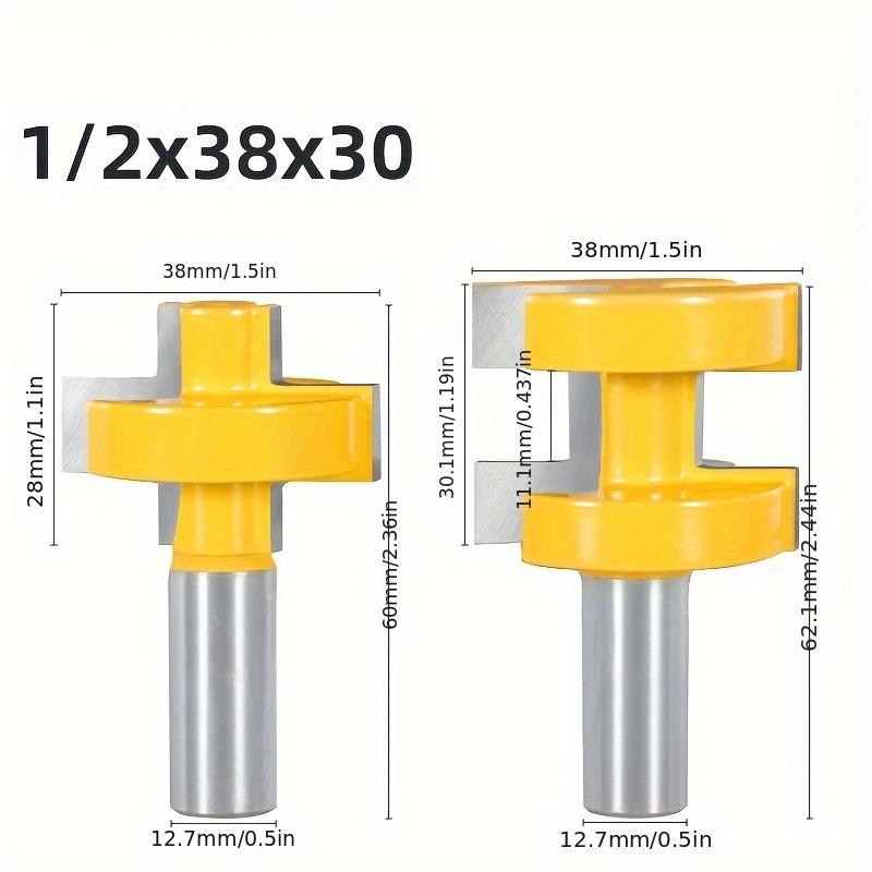 Shank Square Tooth Mortising Chisels - Woodworking Milling Tools for Mortise and Tenon Joints, Flooring, and Laminated Boards