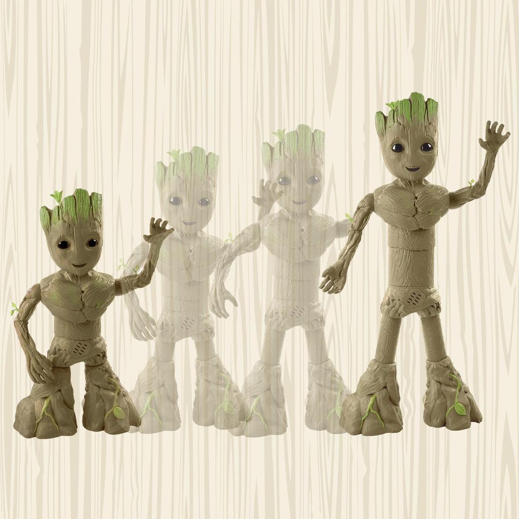 MARVEL I Am Groot Groove Glow Inch Interactive Action Music Superhero for Ages 4 and Up F8027 Authentic Product & Groot, 13.5 (34.3 Cm) Size, Figure,