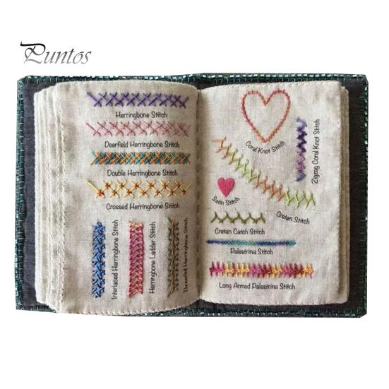 Embroidery Stitch Book DIY Stitch Book Beginners Adults Sewing Book Needlework Stitch Manual Gift for Sewing Embroidery Lovers