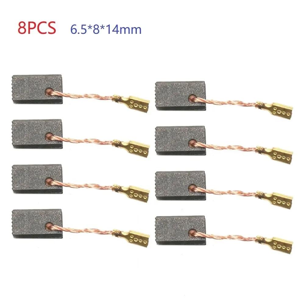 8pcs Carbon Brushes 6.5×8×14mm For Bosch Angle Grinder GWS 7-100 7-12 Carbon Brushes 6.5×8×14mm For Bosch Angle Grinder GW
