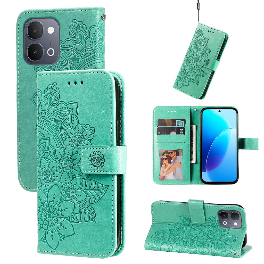 Wallet Case for vivo - Leather/PU, Green