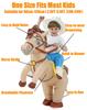 JOYBRO Inflatable Horse Costume for Cowboy Riding Horse Funny Animal Costume for Boys and Girls Perfect for Halloween Theme One Size Fits Most Kids,