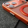 iPhone 17 Tech Fabric Magnetic Stand Case, Solid Color, 360° Rotating for Apple 16 Pro Max