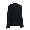 Armani Exchange 90s Old Long Sleeve Half Zip Cut XS Black Pullover Women Used