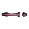 Exterior Door Handle Covers, Black Plastic Trim Set with Attached Adhesive Strips and Separate Sections for Different Handle Positions