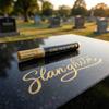 Waterproof Marker Paint Pen for Tombstone, Oil Based Gravestone Marker, Quick Dry Weatherproof Pen for Memorial Maintenance
