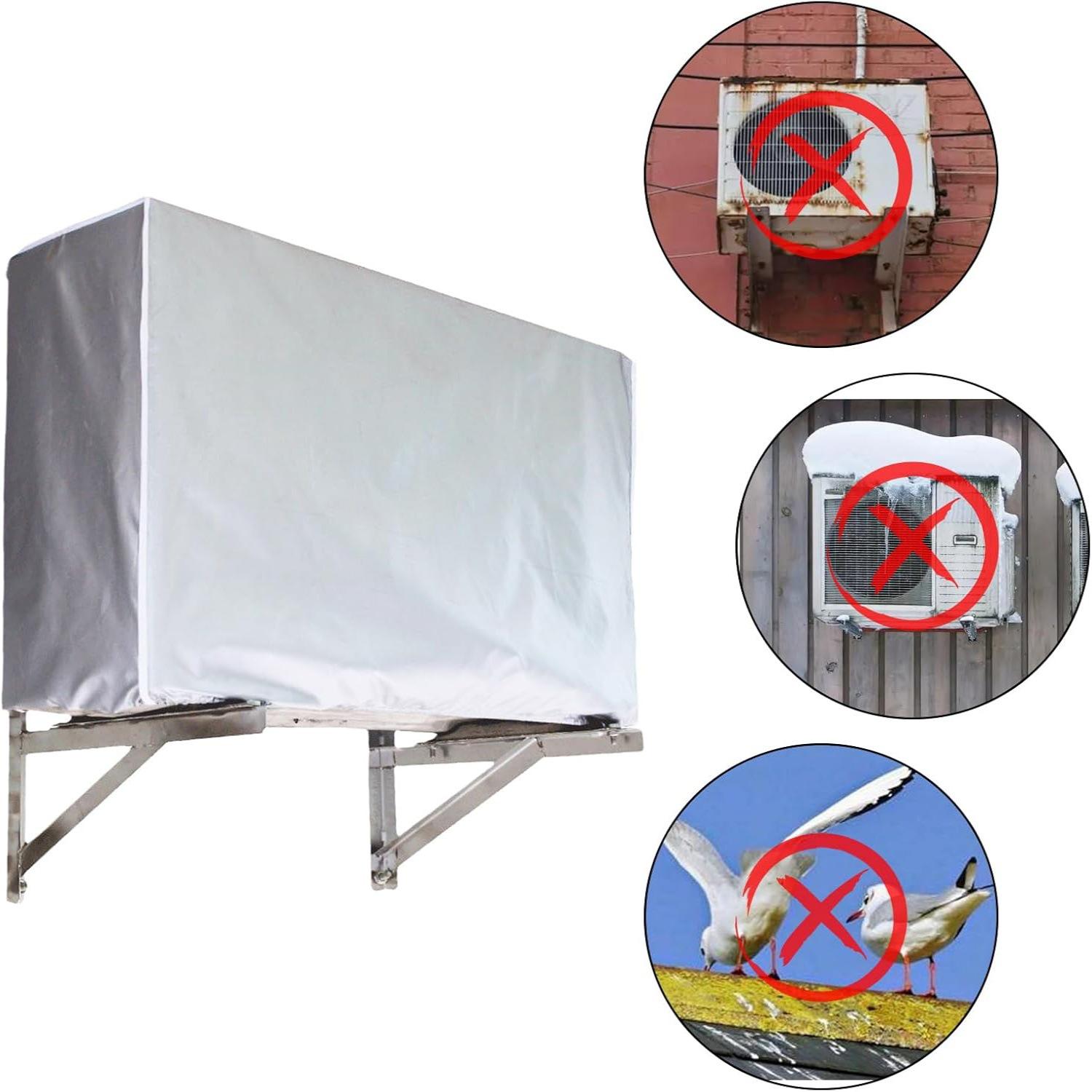 

Трансграничный уличный чехол для кондиционера: Настенный дефлектор, Холодный воздух, Защита от солнца, Дождестойкий, Пылезащитный. 75x26x57 cm