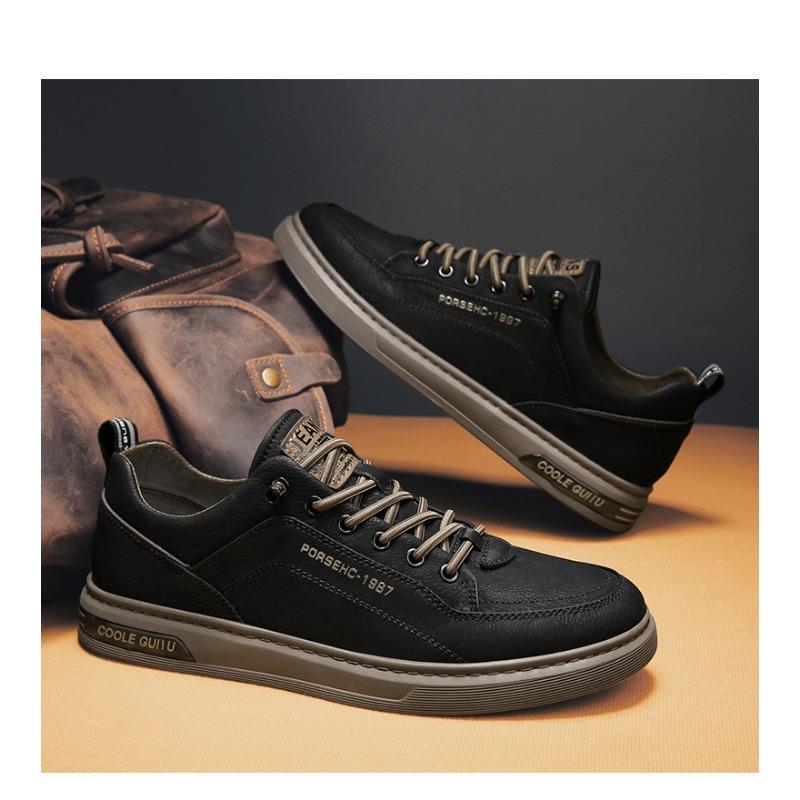 Men's Shoes, Casual Leather Shoes, Korean Version of The Trend of The Hundred Sports Tide Shoes, Men's Small White Board Shoes